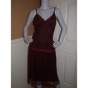 Vintage Betsey Johnson - Burgundy Flapper Dress